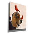 thumbnail image 2 of Epic Graffiti 'Basset Hound and Birds' by Fab Funky Canvas Wall Art, 16"x18", 2 of 3