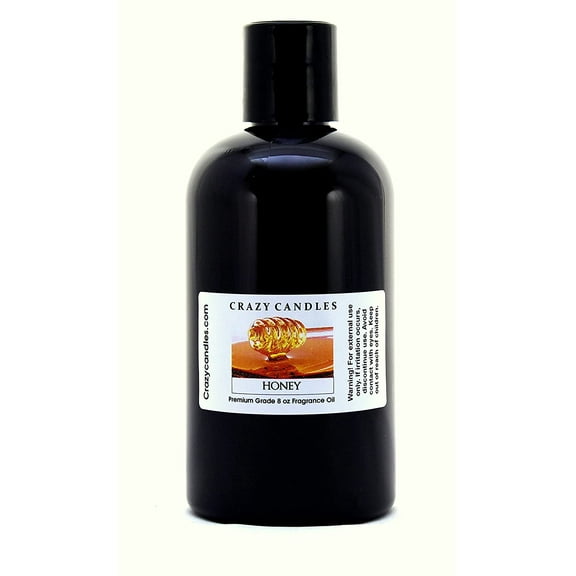 Crazy Candles 8oz Honey (Very Strong) Bottle 8 Fl Oz Each (237ml) Premium Grade Scented Fragrance Oil (MADE IN USA)