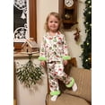 thumbnail image 4 of RUINIXCW Kids Toddler Baby Girl Boy Christmas Silk Stain Pajamas Set Spring Fall Winter PJS Sleepwear Long Sleeve Button Down Shirt Tops Pants Set, 4 of 9