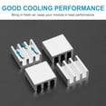 thumbnail image 5 of Uxcell 15Pcs 11mm x 10mm x 5mm Heatsink Heat Dissipation Aluminium Cooling Fin, 5 of 7