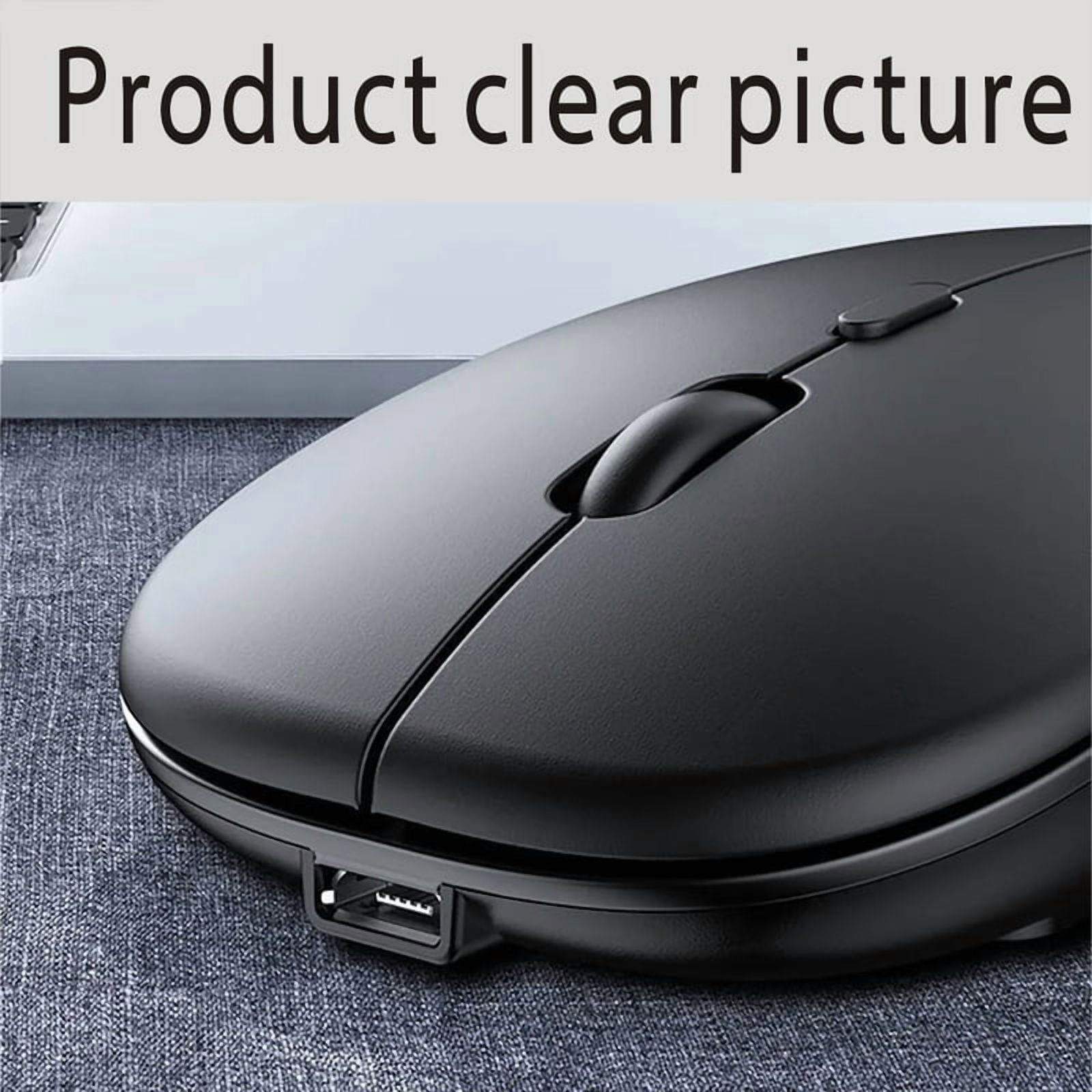 Mouse Dual Mode Bluetooth Wireless Rechargeable Silent Button Adjustable DPI USB 2.4G Optical Suitable for Laptops New
