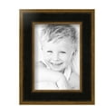 thumbnail image 2 of ArtToFrames 5" x 7" Black Panel With Gold Lip Picture Frame, 5x7 inch Multi Wood Poster Frame (WOM-5092), 5 Pack, 2 of 6