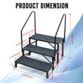 thumbnail image 2 of AIHOME 3 Step RV Stairs Mobile Home Stairs Outdoor Spa Step Ladder RV Steps Hot Tub Spa Steps for Porch RV Spa Home sensible, 2 of 9