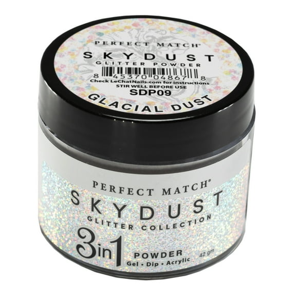 Perfect Match Glitter Powder Skydust Glacial Dust 42 gm #SDP09