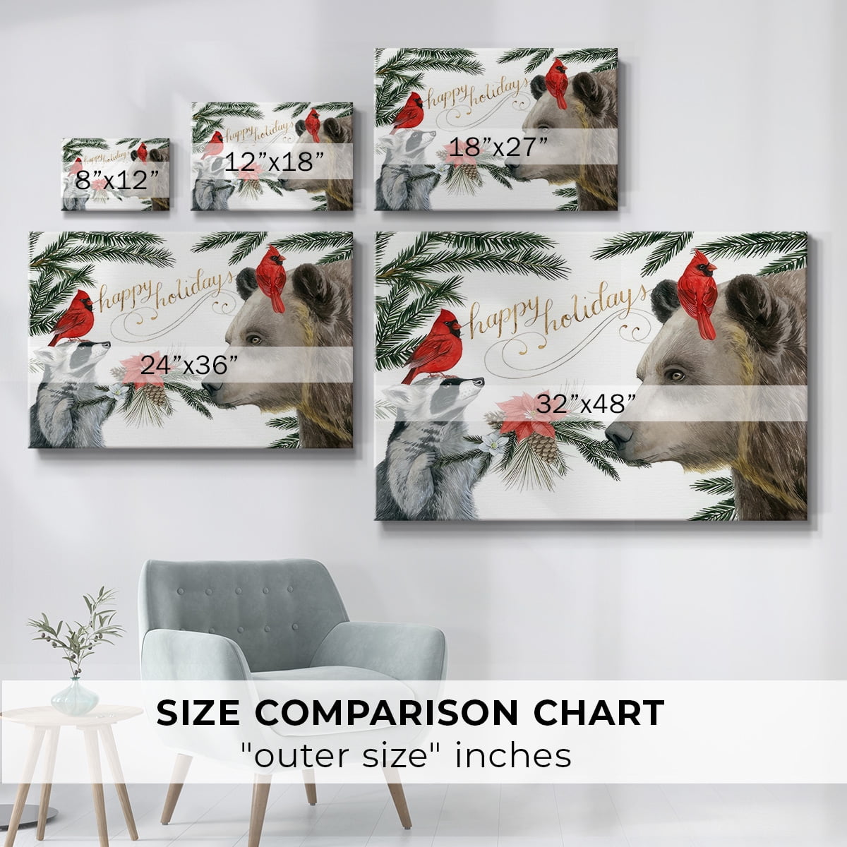Timberland Christmas Collection A- Gallery Wrapped Canvas