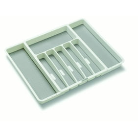Two Tiered Cutlery Organizers In White Walmart Com