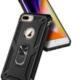 thumbnail image 3 of Nagebee Case for iPhone SE 3 5G 2022, iPhone SE 2 2020, iPhone 8 7 6S 6 with Tempered Glass Screen Protector, Military Armor [Magnetic Ring Holder & Kickstand] Shockproof Protective Cover (Black), 3 of 5