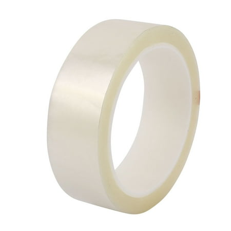 Clear Self Adhesive - 30mm Single Sided Strong Self Adhesive Mylar Tape 50M Length Logo Tape Clear