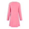 thumbnail image 3 of Tauxra Women Valentine Print Round Neck Long Sleeve Dress,Casual Pullover, 3 of 5