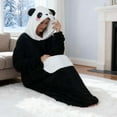 thumbnail image 5 of Oversized Wearable Animal Blanket Hoodie Cute Cozy Long Robe for Women and Men Perfect for Staying Warm and Comfortable at Home Ideal Gift for Animal Lovers and Cold Weather Relaxation, 5 of 6