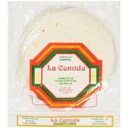 La Comida: Burrito Size Home Style Flour Tortillas, 18 oz