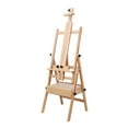 thumbnail image 2 of Happydeer Dual Purpose Painting Stand, Tilts Flat Artist Easel with Drawer, Adjustable Foldable H Frame Easel, Wood Painting Canvas Holder Stand for Sketching and Oil Painting, 2 of 7