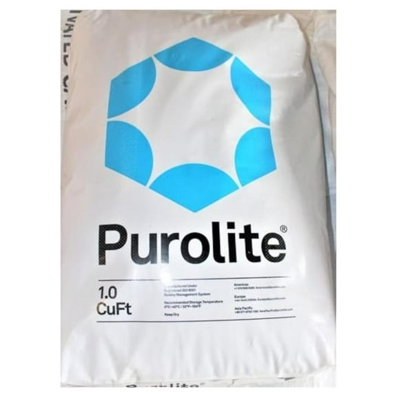 Purolite C-100E Cationic Resin Replacement for Water Softener 1 CuFt Bag Media