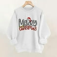 thumbnail image 6 of Merry Christmas Sweatshirts Womens Crewneck Christmas Printed Shirts Loose Long Sleeve Blouses Casual Xmas Sweatshirt Holiday Party Pullover Sweater Tops S, 6 of 8