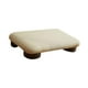 thumbnail image 4 of Taburete pequeño tipo tatami otomano, taburete bajo, reposapiés con patas de madera, reposapiés acolchado para escritorio, cambiador de zapatos, hogar 40cmx27cmx8cm, 4 of 9