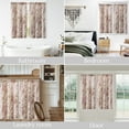 thumbnail image 5 of Curtainking Floral Kitchen Curtains Linen Cafe Curtains Red Flower 26x45 inch Length Living Room Curtains 2 Panels, 5 of 9
