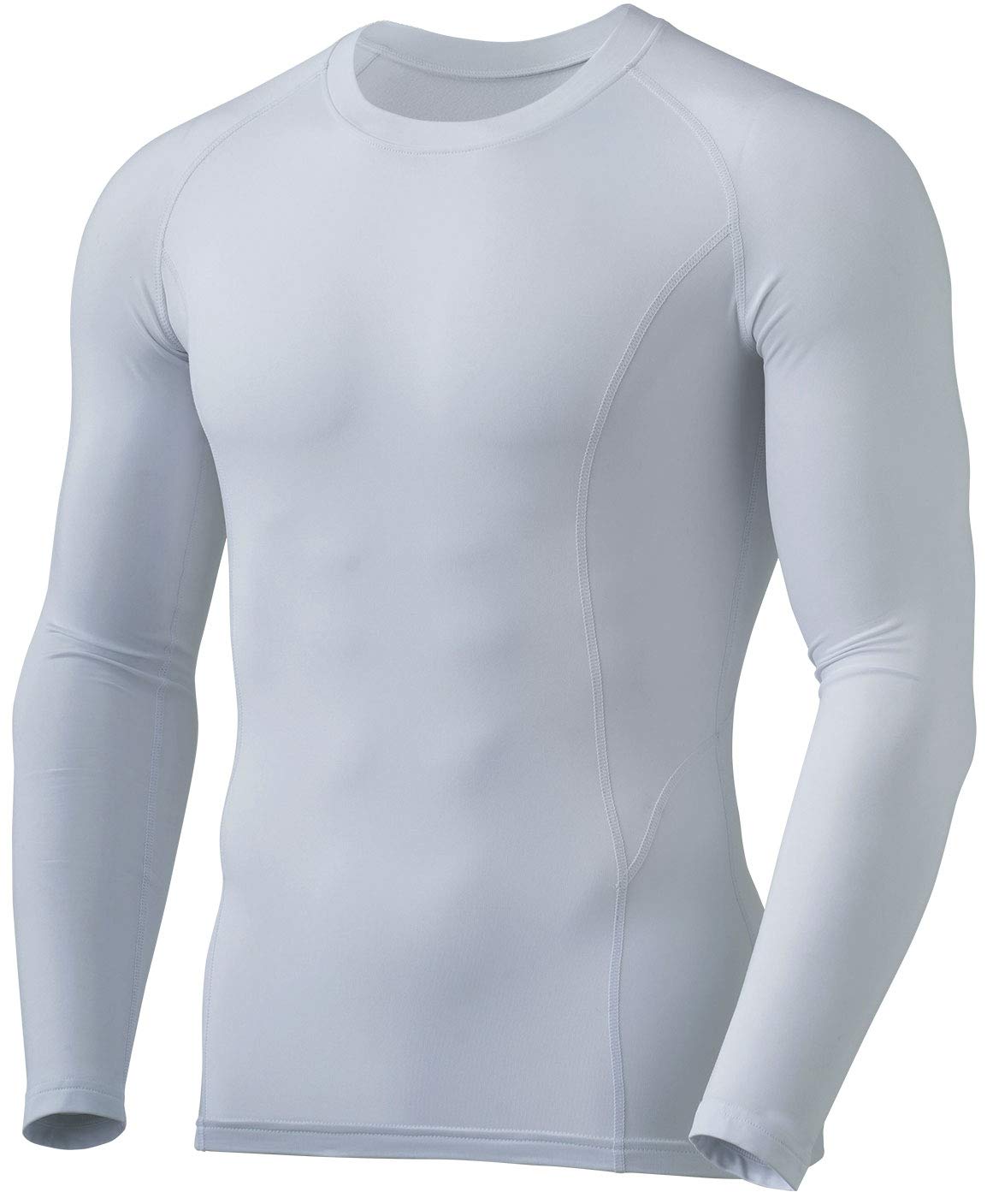 TSLA Mens Thermal Long Sleeve compression Shirts, Athletic Base Layer Top,  Winter gear Running T-Shirt, Heatlock Round Neck White, X-Large Walmart  Canada