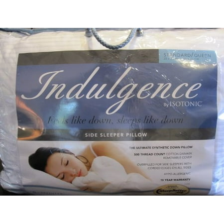 Indulgence Standard/Queen Side Sleeper Pillow by Isotonic