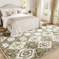 thumbnail image 6 of EnHomee 8x10 Area Rugs for Living Room Bedroom Vintage Indoor Carpet Rugs Machine Washable Area Rug,Green, 6 of 9