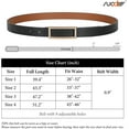 thumbnail image 6 of Women Reversible Leather Belts for Jeans Pants Dresses Ladies Fashion Belts with Gold Buckle, 0.9" Width, 6 of 9