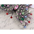 thumbnail image 2 of Irresistible Multi-color Crystal Rhinestone Butterfly Fashion Brooch Pin, 2 of 4