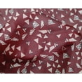 thumbnail image 5 of oneOone Silk Tabby Red Fabric Triangle Geometric Craft Projects Decor Fabric Printed By The Yard 42 Inch Wide, 5 of 5