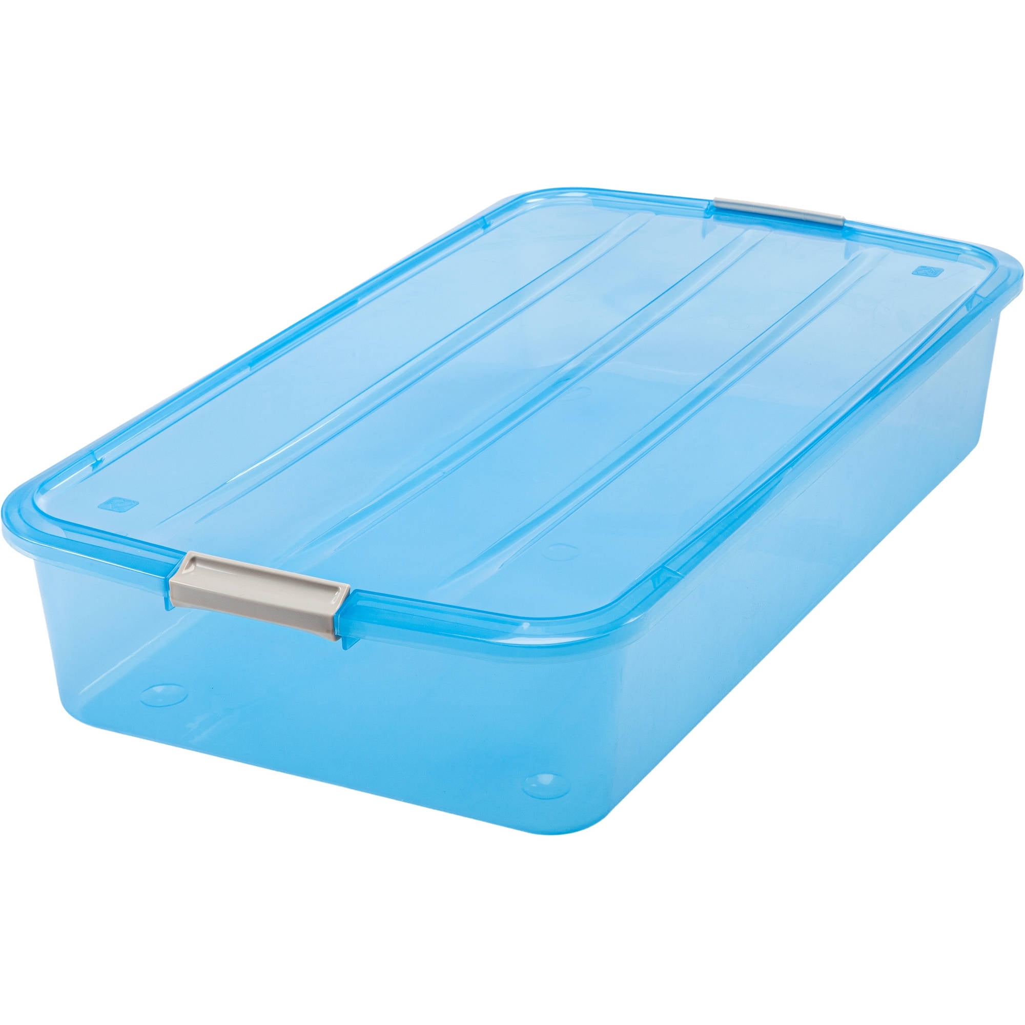 Great Value, Iris 50 Qt. Latch Lid Underbed Storage Box, 17.75 X