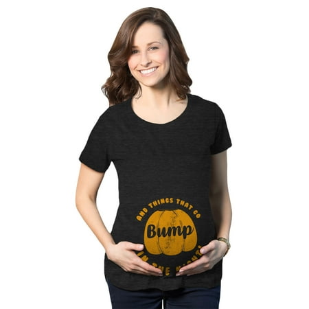 Maternity And Things That Go Bump In The Night Pregnacy Tshirt Funny Halloween (Best Things For A Pregnant Woman)