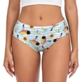thumbnail image 1 of Fotbe Submarine With Fishes Undersea Calzones Estampados para Mujer – Ropa Interior de Algodón, Cómoda, Suave y Elástica-Medium, 1 of 6