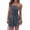 Dark Gray, variant on Women Tube Top Silk Dress Strapless Ruched Basque Waist Ruffle Layer Mini Dress Jumpsuit Party Dresses Pink S