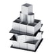 thumbnail image 1 of Juego De Moldes Para Pasteles De Acero Con Forma De Cubo 3D, Herramienta Para Hornear Postres, Pasteles, Mousse, Tres Capas, Placa Acrílica De Aluminio Para Entusiastas De La, 1 of 7