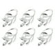 thumbnail image 2 of EeaseMX 6 anillos para servilletas con hojas chapadas, porta servilletas decorativos y hebillas para banquetes de boda (plateados), 2 of 7
