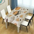 thumbnail image 4 of Yayeee Tablecloths 60" x 90" Rectangle Wrinkle Resistant Party Table Cover, Beige Fall Books, 4 of 8