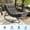 Dark Gray, variant on TEQIN Indoor Outdoor Papasan Chair With Cushion,Oversized Outdoor Rocking Chair, All Weather Papasan Rocking Chair For Bedroom/Living Room/Porch/Garden/Patio