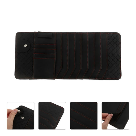 DEEPCRAFF Car Sun Visor Holder Black Clip for Cds Cards and Sunglasses