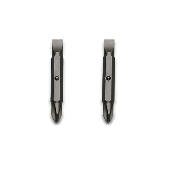TMAX 2 pc #2 Phillips, 1/4-Inch Slotted double end screwdriver bits for 11-in-1 and 10-in-1 Klein Screwdriver Nut Driver