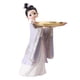 thumbnail image 2 of Estatuas Decorativas de resina BLESIY Esculturas de Mesa de almacenamiento Bandeja para Servir Llaves púrpura violeta, 2 of 7