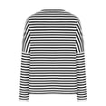 thumbnail image 5 of Womens Spring 2026 Trendy Tops Crew Neck Long Sleeve Shirts Striped Print Lightweight Y2k Blouses Casual Loose Dressy Lightweight Comfy Outfits Going Out Tops Ladies Fashion Trendy, 5 of 9