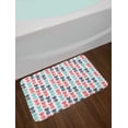 thumbnail image 2 of Pineapple Bath Mat, Island Pineapple Tropic Fruit Pattern Stamped Minimal Backdrop Pop Art, Non-Slip Plush Mat Bathroom Kitchen Laundry Room Decor, 29.5 X 17.5 Inches, Turquoise Coral White, Ambesonne, 2 of 2