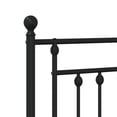 thumbnail image 4 of vidaXL 38.2 Inch Black Metal Headboard, King Farmhouse Headboard Only, Heavy-Duty Frame, 4 of 69