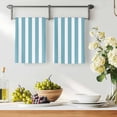 thumbnail image 3 of Aqua Striped Kitchen Towels Set of 3, Modern Farmhouse Blue White Stripes Absorbent Dish Towels for Kitchen, Microfiber Hand Towel, Quick Drying Tea Towel for Cleaning Decorative Dishcloths, 3 of 7