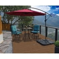 thumbnail image 7 of Kozyard Offset Cantilever Hanging Patio Umbrella for Outdoor( 120''Dia x 91''H, Burgundy Red), 7 of 7