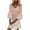 Pink, variant on Lolmot Dresses for Women 2023 Women Fashion Summer Casual V-Neck Print 3/4 Sleeve Fold Mini Dress