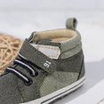 thumbnail image 6 of Povozer Baby Boys Girls Shoes High Tops Ankle Sneakers Soft Anti-Slip Sole for First Walkers(Green,7 Toddler), 6 of 6