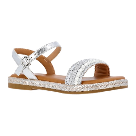 Madden NYC Girls Faux Rhinestone Sandals