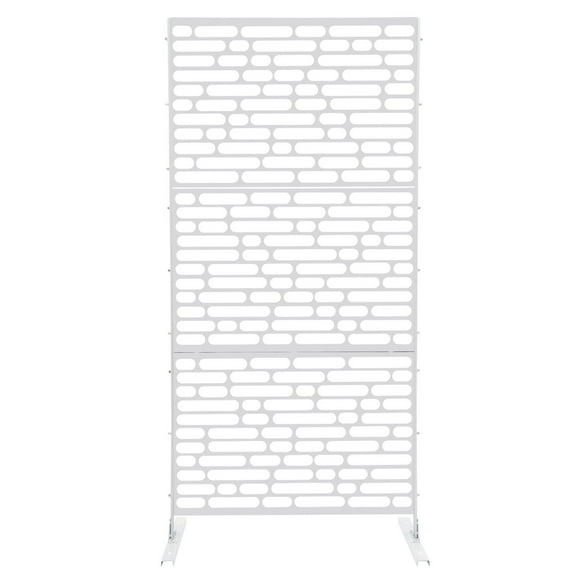 Black/White 3* Privacy Fence Screen Garden Yard Backyard Screen Fence Panels 90*40*190cm for Balconies, Courtyards, Gardens