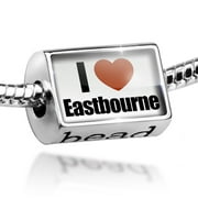 Bead I Love Eastbourne region: South East England, England Charm Fits All European Bracelets