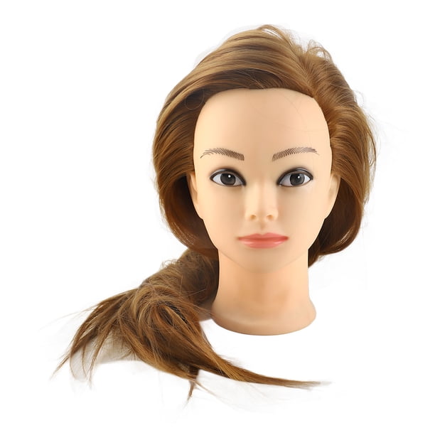 Cabeza De Maniquí De Entrenamiento, Maniquí De Práctica, Muñeca De Cosmetología, Cabeza De Entrenamiento De Peluquería Con Pelo