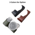 thumbnail image 4 of Portable Camera Protective Case Retro Style Camera Case Carry Bag Opening Bottom Design with Shoulder Strap Replacement for Sony A6400/A6300/A6100/A6000 Camera, 4 of 7
