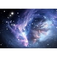 thumbnail image 4 of wall26 - Blue Space Nebula - Removable Wall Mural | Self-Adhesive Large Wallpaper - 66x96 inches, 4 of 5